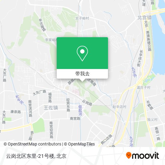 云岗北区东里-21号楼地图