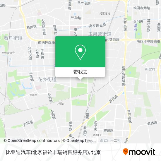 比亚迪汽车(北京福铃丰瑞销售服务店)地图