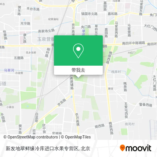 新发地翠鲜缘冷库进口水果专营区地图