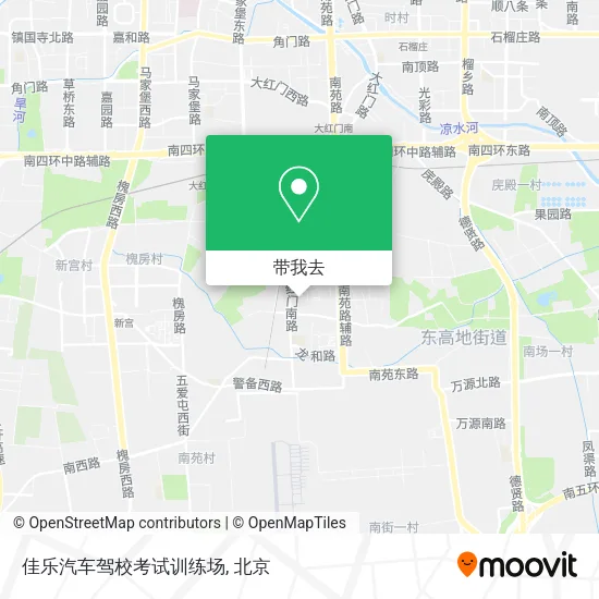 佳乐汽车驾校考试训练场地图