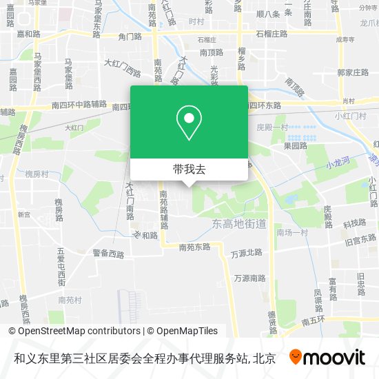 和义东里第三社区居委会全程办事代理服务站地图