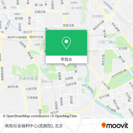 南苑社会福利中心(庑殿院)地图