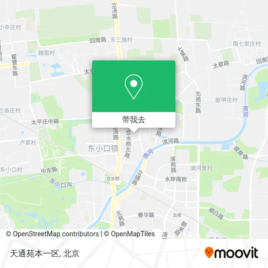 天通苑本一区地图