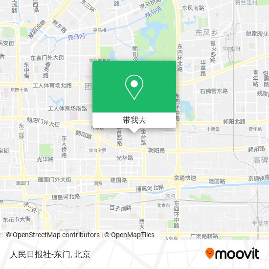 人民日报社-东门地图