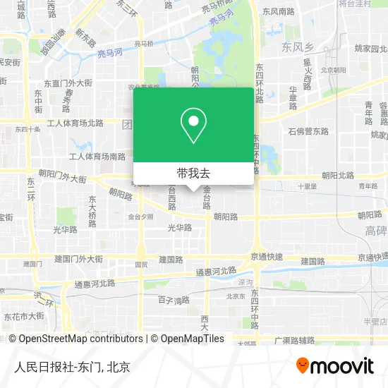人民日报社-东门地图