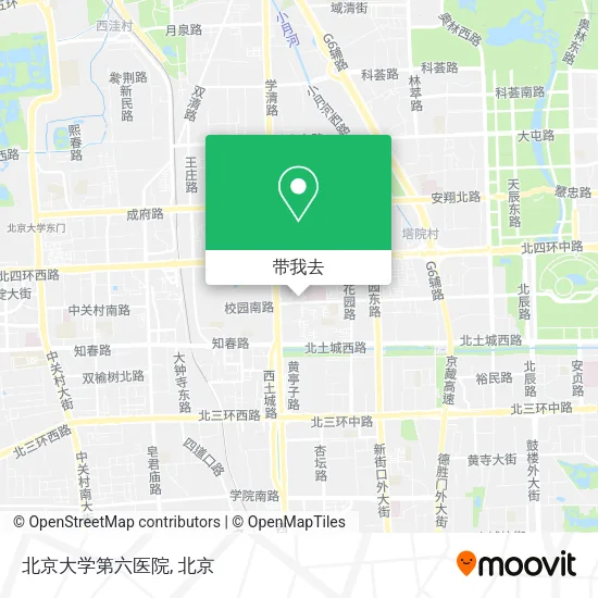 北京大学第六医院地图