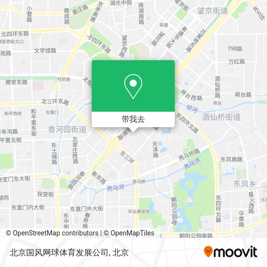北京国风网球体育发展公司地图