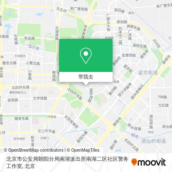 北京市公安局朝阳分局南湖派出所南湖二区社区警务工作室地图