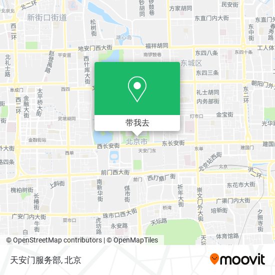天安门服务部地图