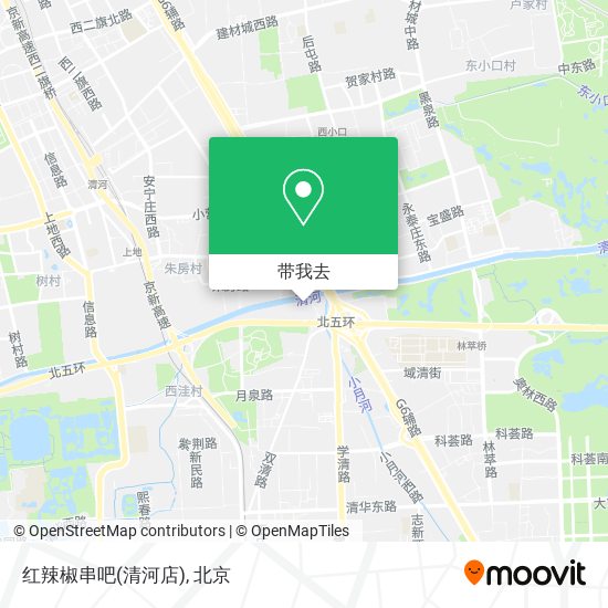 红辣椒串吧(清河店)地图