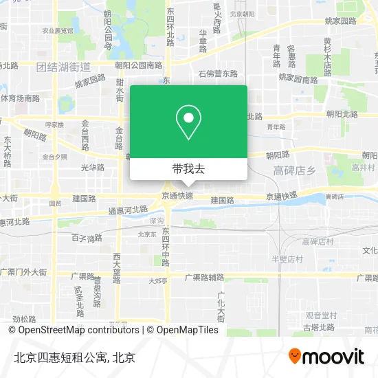北京四惠短租公寓地图