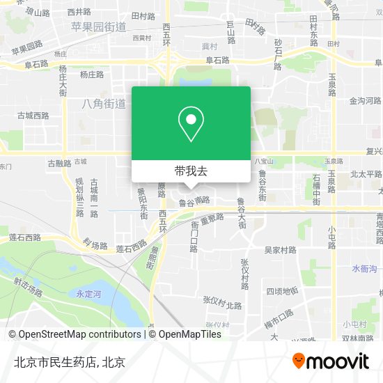 北京市民生药店地图