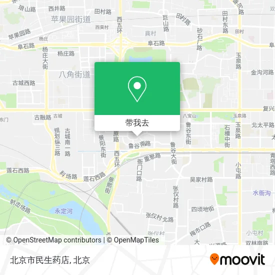 北京市民生药店地图