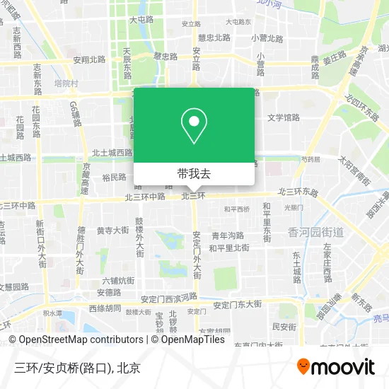 三环/安贞桥(路口)地图