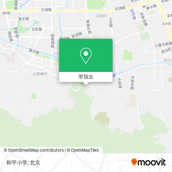 和平小学地图