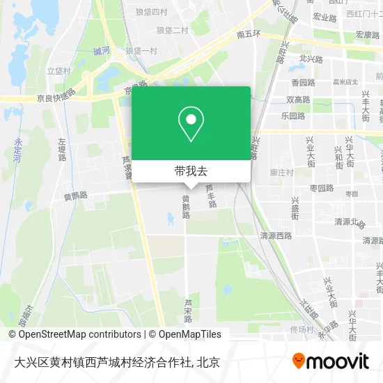 大兴区黄村镇西芦城村经济合作社地图