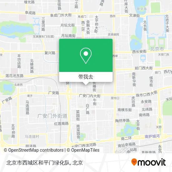 北京市西城区和平门绿化队地图