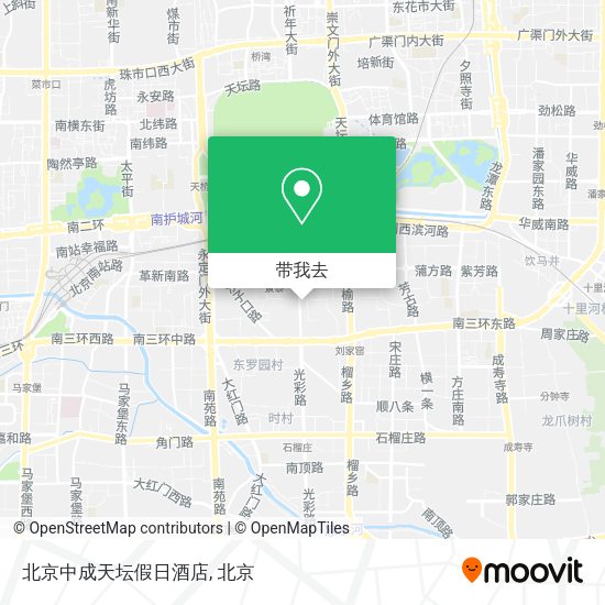 北京中成天坛假日酒店地图