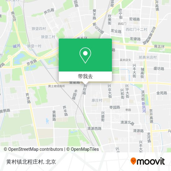 黄村镇北程庄村地图