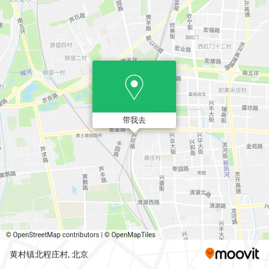 黄村镇北程庄村地图