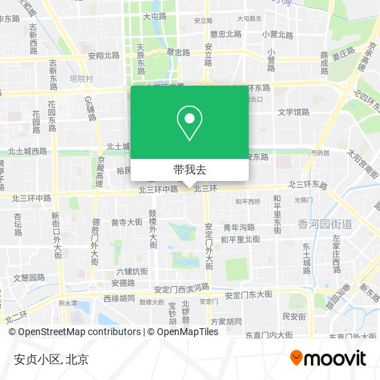 安贞小区地图