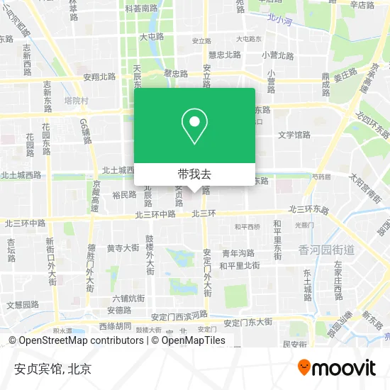 安贞宾馆地图