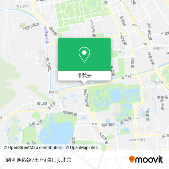 圆明园西路/五环(路口)地图