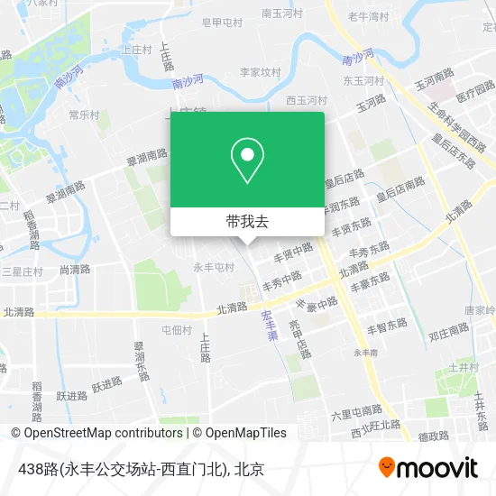 438路(永丰公交场站-西直门北)地图