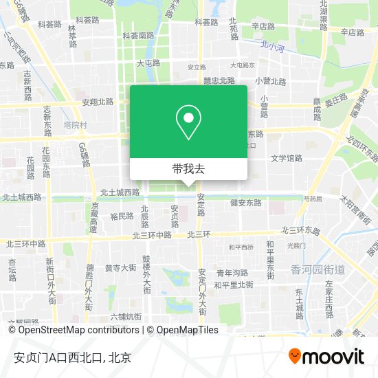 安贞门A口西北口地图