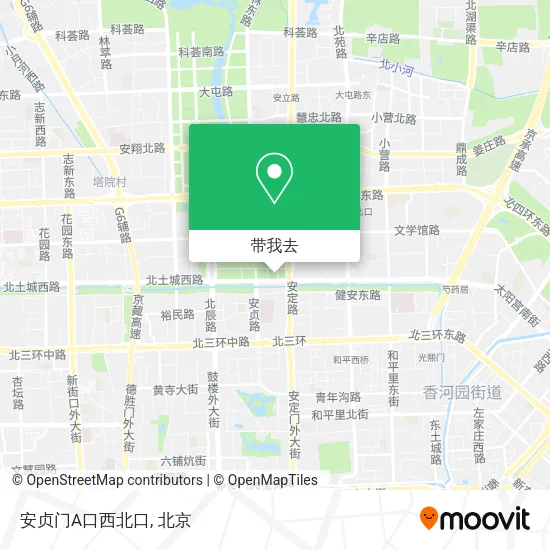安贞门A口西北口地图