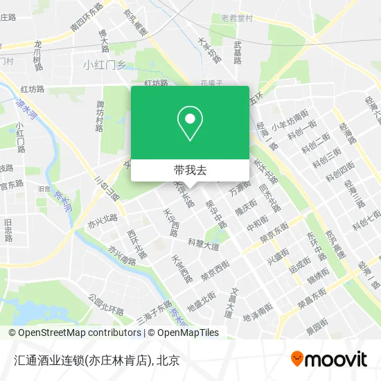 汇通酒业连锁(亦庄林肯店)地图