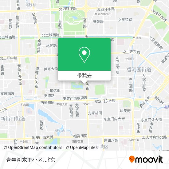 青年湖东里小区地图