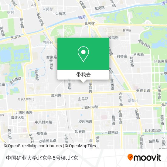 中国矿业大学北京学5号楼地图