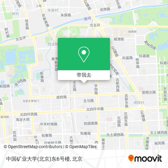中国矿业大学(北京)东6号楼地图