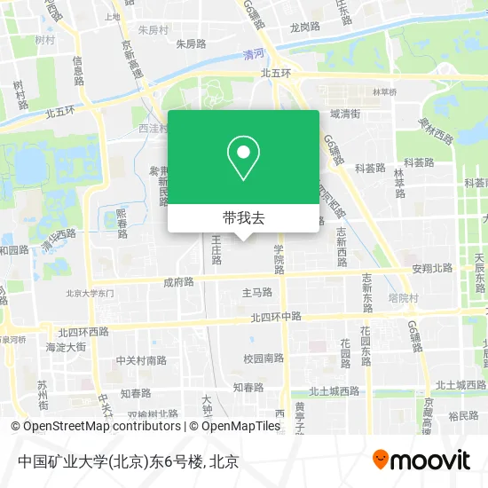 中国矿业大学(北京)东6号楼地图