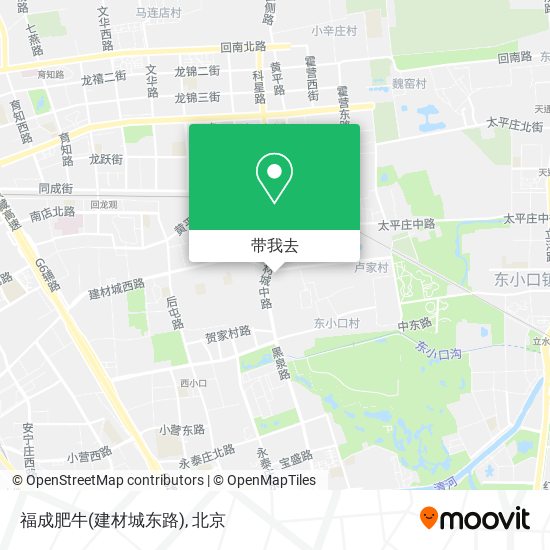 福成肥牛(建材城东路)地图