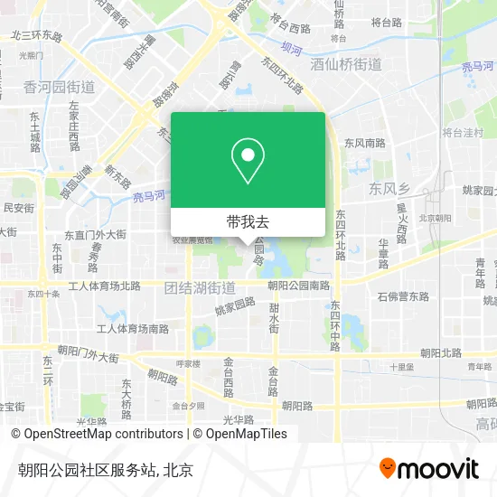 朝阳公园社区服务站地图