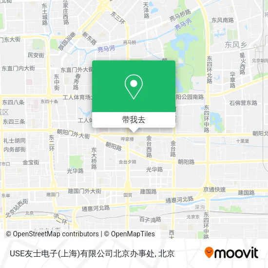 USE友士电子(上海)有限公司北京办事处地图