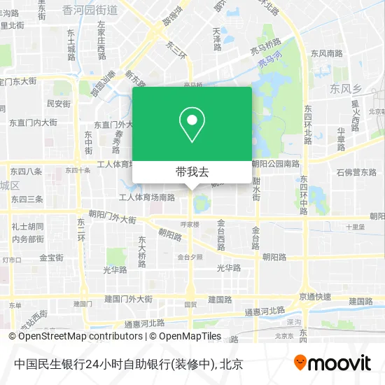 中国民生银行24小时自助银行(装修中)地图