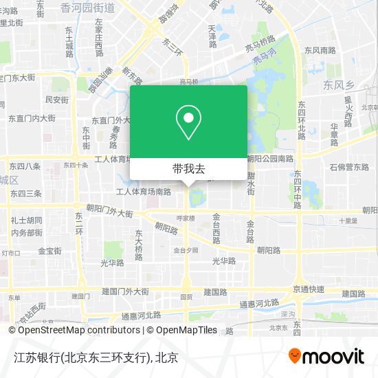 江苏银行(北京东三环支行)地图