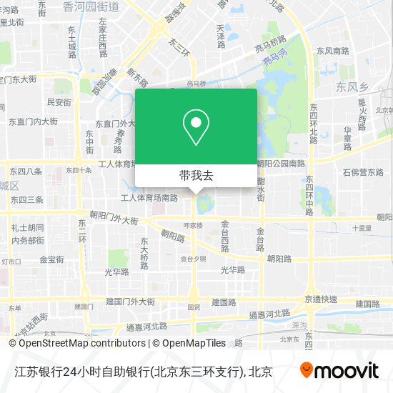 江苏银行24小时自助银行(北京东三环支行)地图