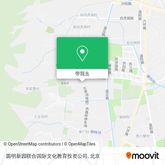 圆明新园联合国际文化教育投资公司地图