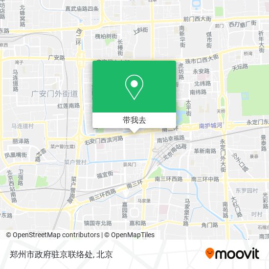 郑州市政府驻京联络处地图