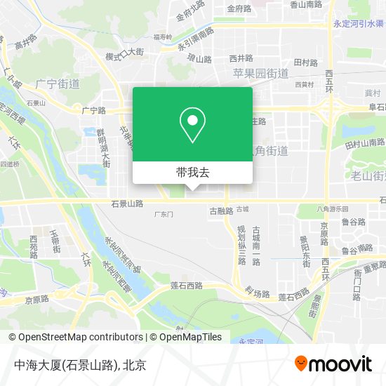 中海大厦(石景山路)地图