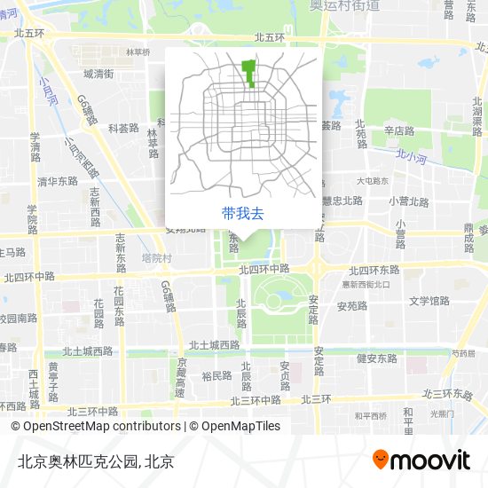北京奥林匹克公园地图