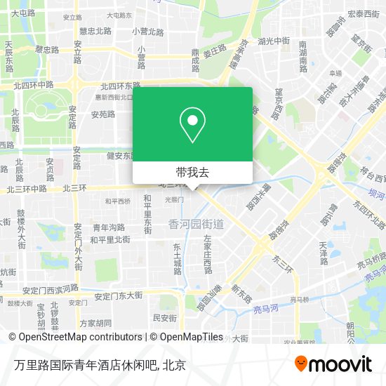 万里路国际青年酒店休闲吧地图