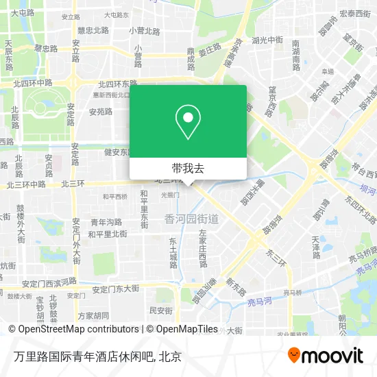 万里路国际青年酒店休闲吧地图