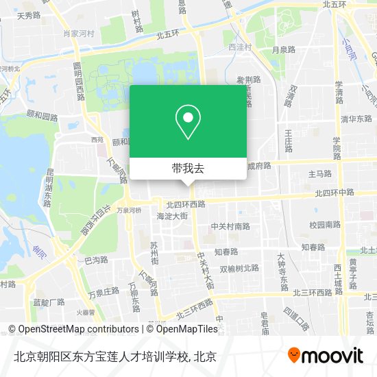 北京朝阳区东方宝莲人才培训学校地图