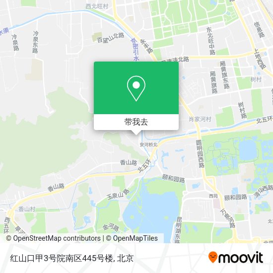 红山口甲3号院南区445号楼地图