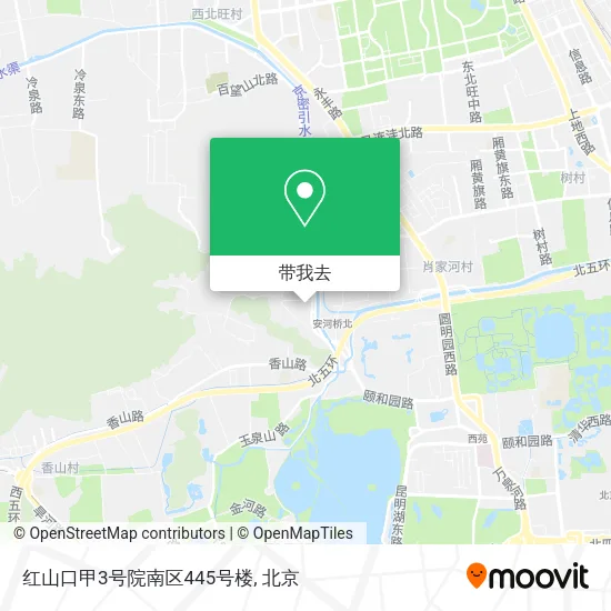 红山口甲3号院南区445号楼地图